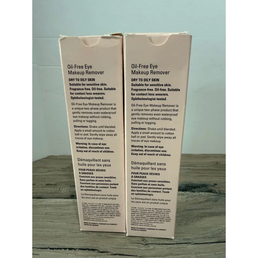 2x Mary Kay Oil-Free Eye Makeup Remover 3.75 fl oz NEW 029726 Discontinued